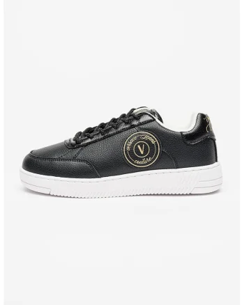 Pantofi sport low cut de piele ecologica Meyssa, Negru