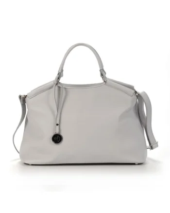 Geanta dama piele,  Laura 63 B, 44x19x32, Gri deschis