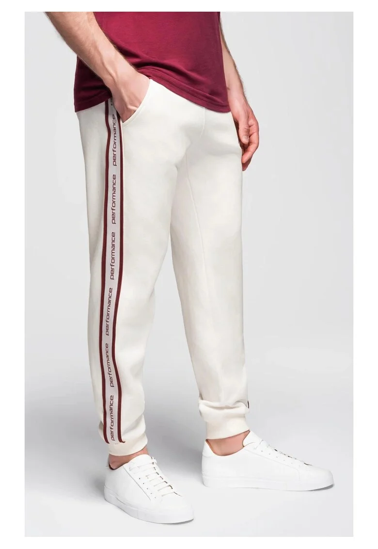 Pantaloni sport jogger cu dungi  OM-PASK-0284, Bej