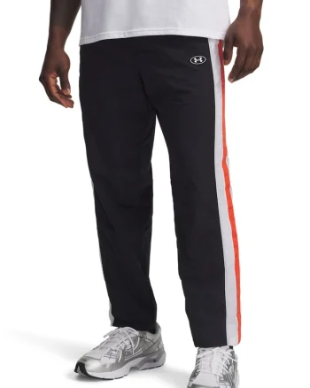 Pantaloni cu talie ajustabila Icon Track, Rosu/Alb/Negru stins