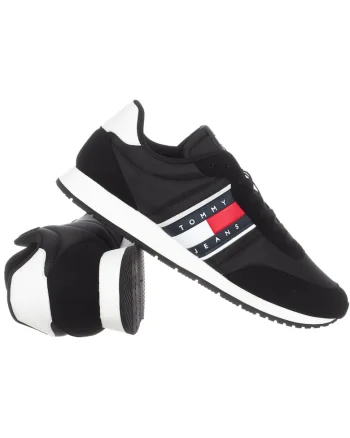 Pantofi sport cu insertii din piele Classic Runner,