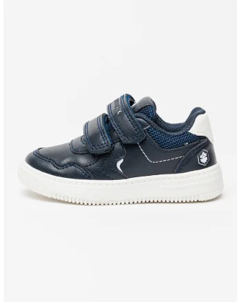 Pantofi sport de piele ecologica cu barete velcro Liron, Albastru ultramarin