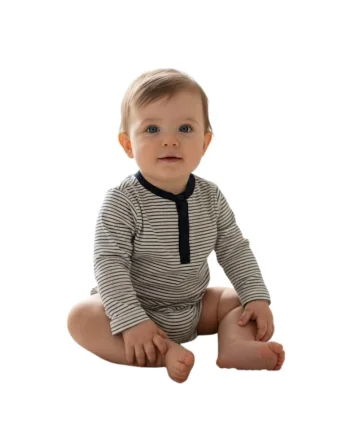 Tricou copii  bumbac cu maneca lunga in dungi