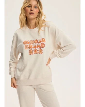 Bluza dama de Craciun Bej deschis Cinnamon, Bej