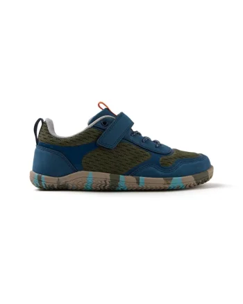 Pantofi sport din material textil cu velcro, Kaki