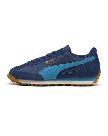 Pantofi sport, Easy Rider Vintage cu garnituri de piele intoarsa, Albastru petrol/Bleumarin