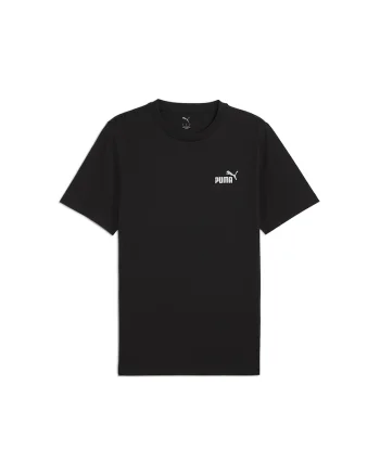 Tricou de bumbac cu decolteu la baza gatului ESS Boxy Tee, Negru