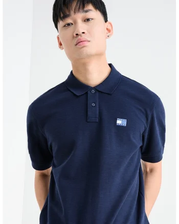 Tricou polo regular fit, Bleumarin