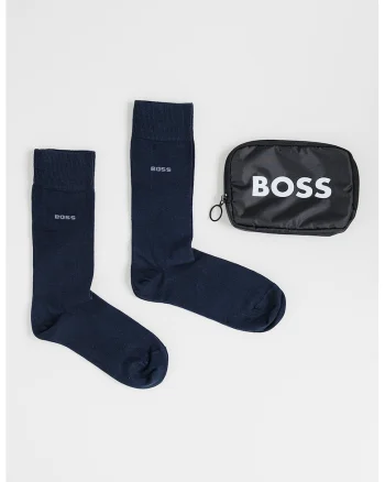 Set de sosete lungi din amestec de bumbac - 2 perechi, Bleumarin