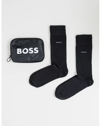 Set de sosete lungi din amestec de bumbac - 2 perechi, Negru