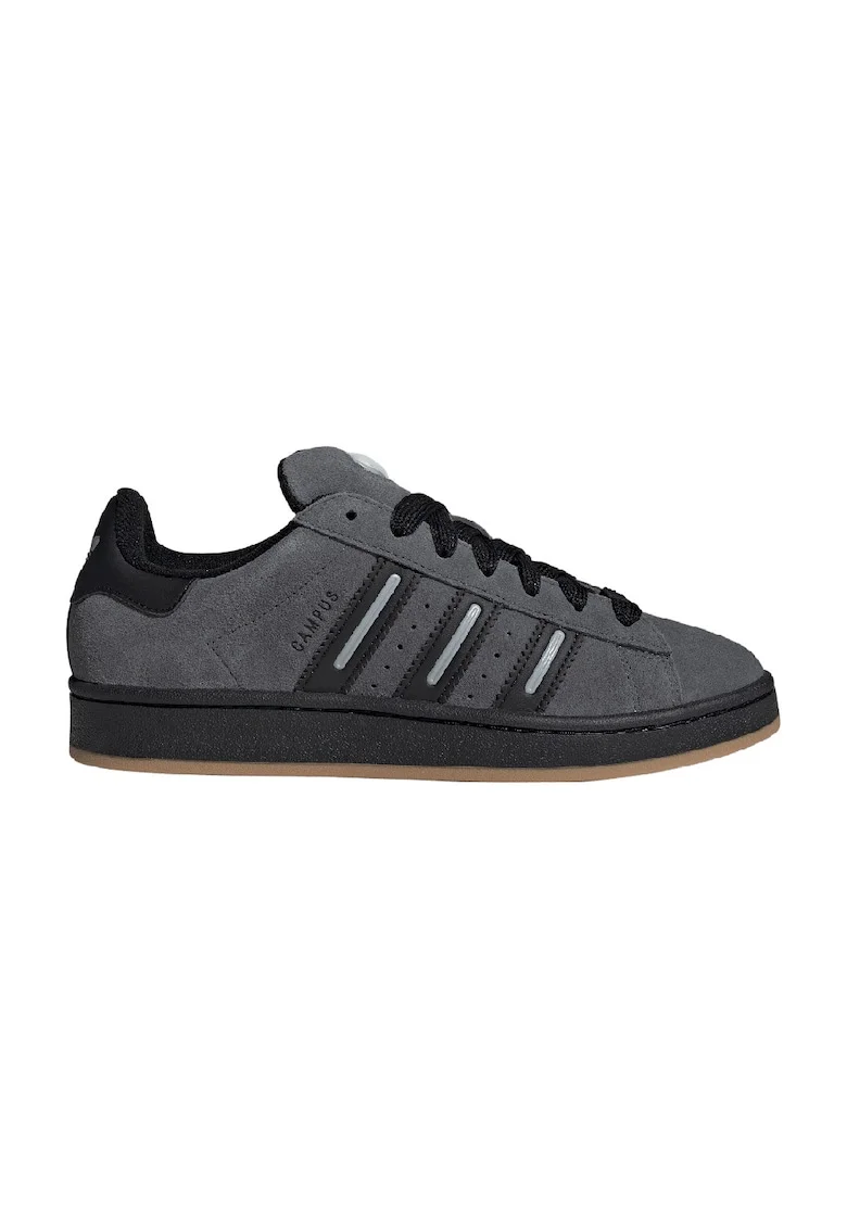 Pantofi sport din piele intoarsa Campus 00s, Negru/Gri antracit