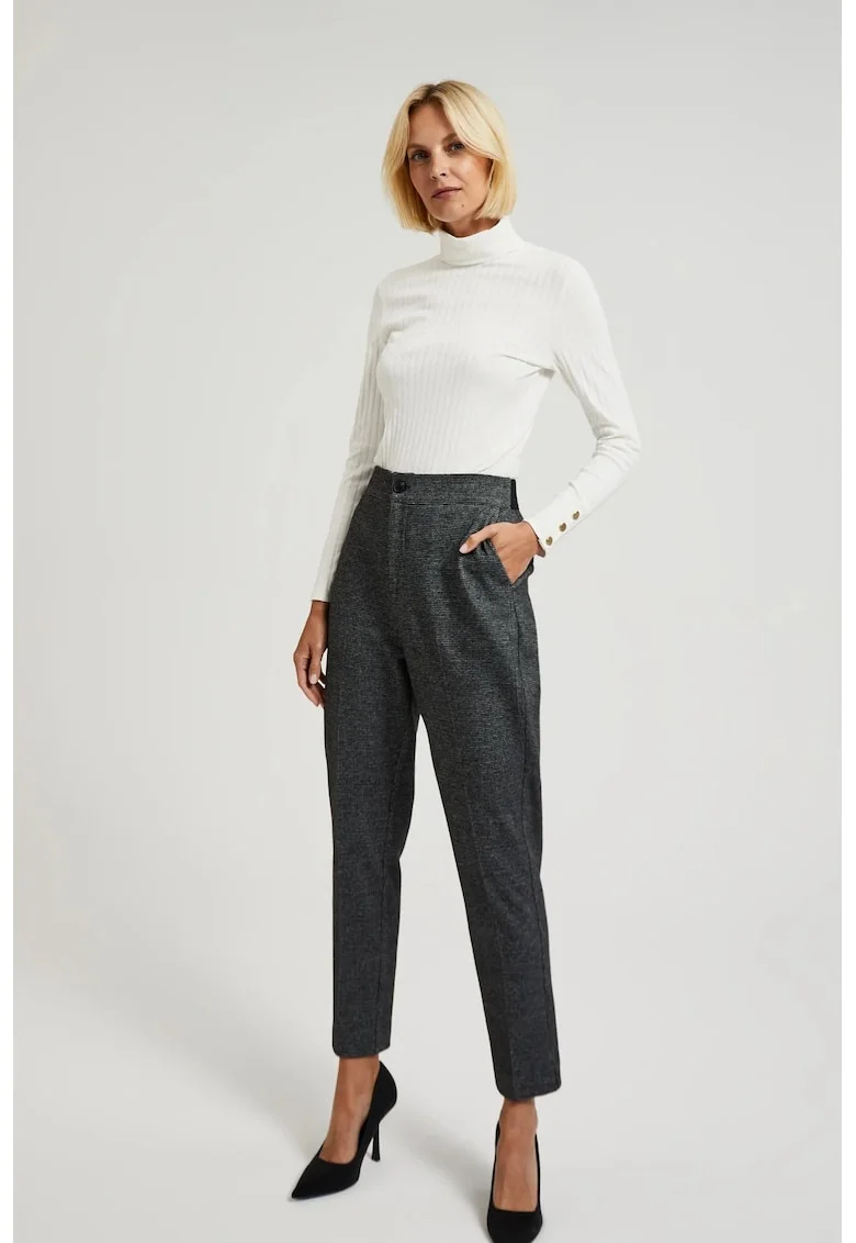Pantaloni tigara negri cu buzunare, Gri