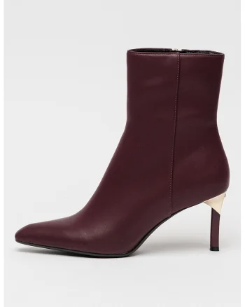 Botine de piele ecologica, Violet tyrian