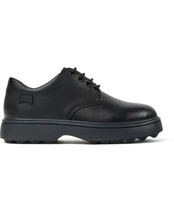 Pantofi demi-wedge din piele Norte, Negru
