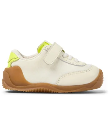 Pantofi sport din material textil cu garnituri din piele intoarsa Dadda, Crem