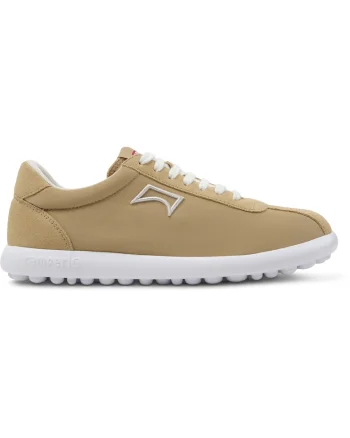 Pantofi sport cu insertii din piele intoarsa Pleotas, Bej