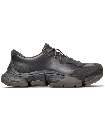 Pantofi sport cu piele si garnituri din piele nabuc Karst 2, Negru