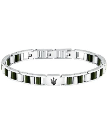 Bratara  JM225ATZ56, Argintiu, Verde, Negru