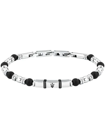 Bratara  JM324AVD43, Argintiu, Negru