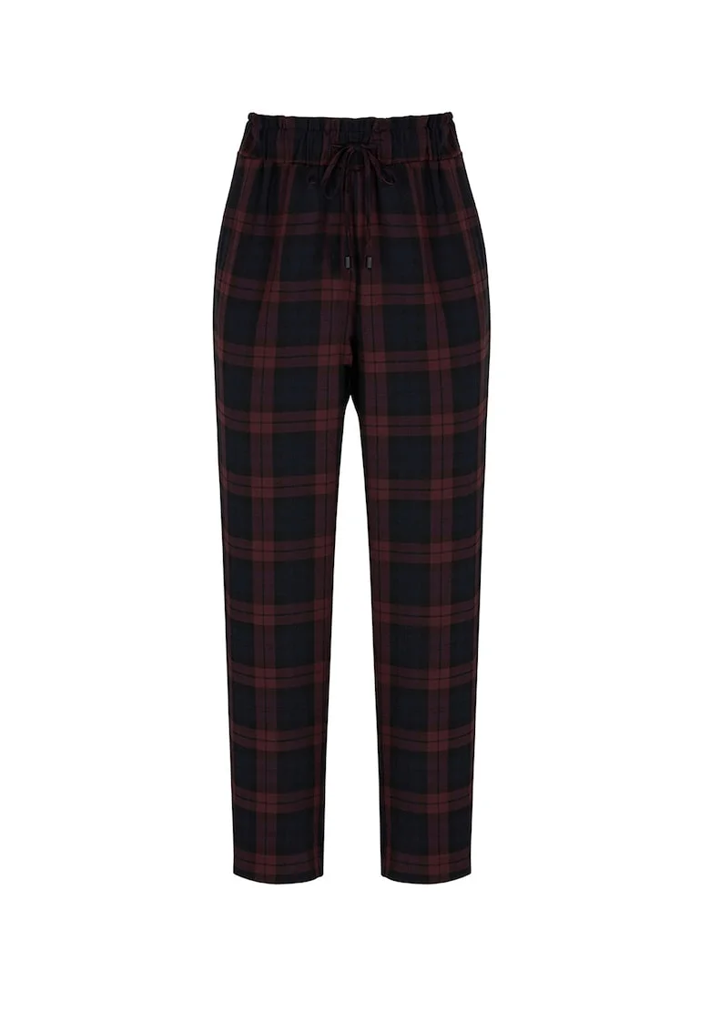 Pantaloni cu talie ajustabila, Visiniu/Albastru ultramarin