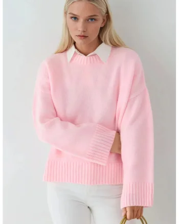 Pulover dama,  Tricot, Roz pal