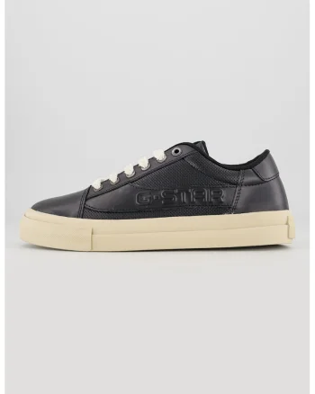 Pantofi sport low-cut de piele Loom Lea, Negru/Alb murdar