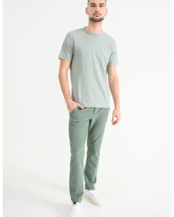 Pantaloni chino slim fit Commuter, Verde feriga