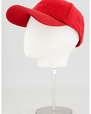 Sapca din fleece cu logo brodat Jake, Visiniu