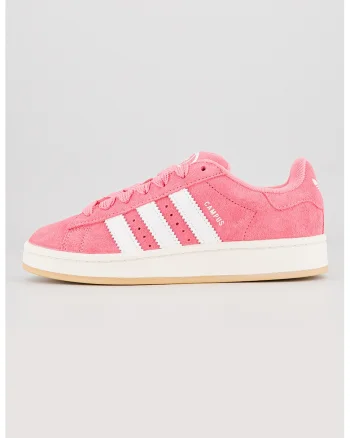 Pantofi sport Campus 00s low cut de piele intoarsa, Roz aprins/Alb optic