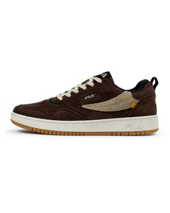 Pantofi sport low-cut din piele intoarsa, Maro inchis
