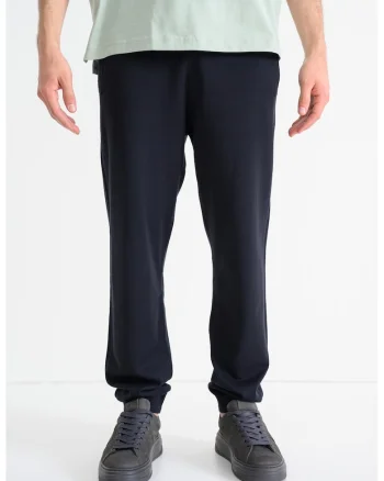 Pantaloni de trening cu snur in talie, Negru stins