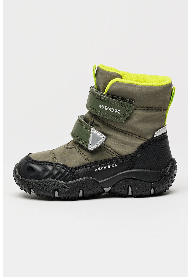 Ghete impermeabile cu inchidere velcro Baltic, Negru/Kaki