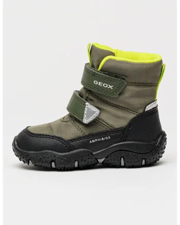 Ghete impermeabile cu inchidere velcro Baltic, Negru/Kaki