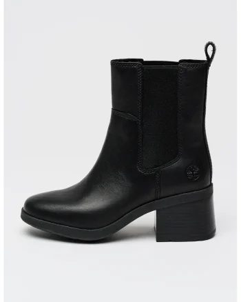Botine Chelasea cu toc masiv Bellevaux, Negru