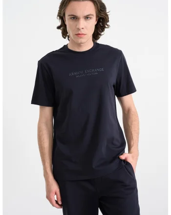 Tricou cu imprimeu logo, Albastru ultramarin