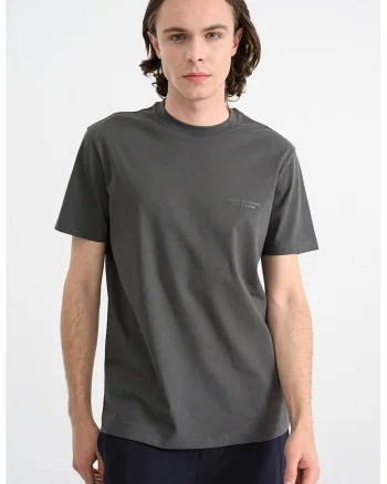 Tricou regular fit de bumbac, Verde padure