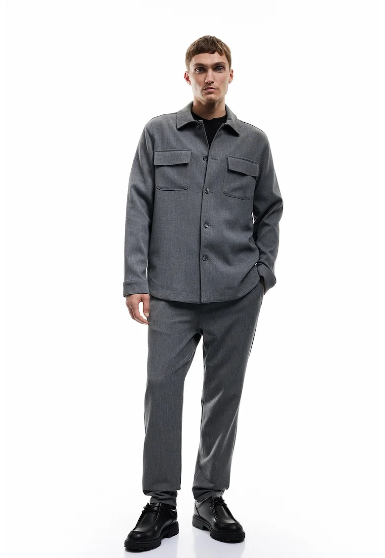 Pantaloni de trening relaxed fit, Gri inchis