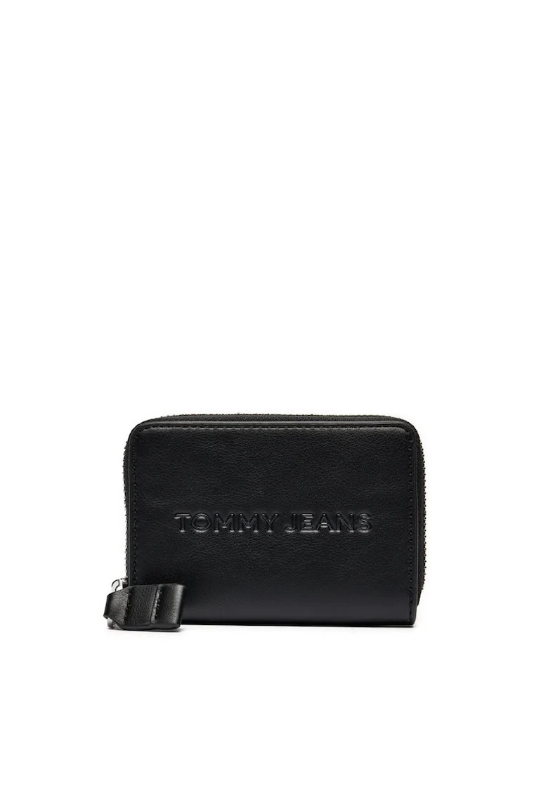 Portofel dama,  piele ecologica, 11 x 8 x 2 cm, negru