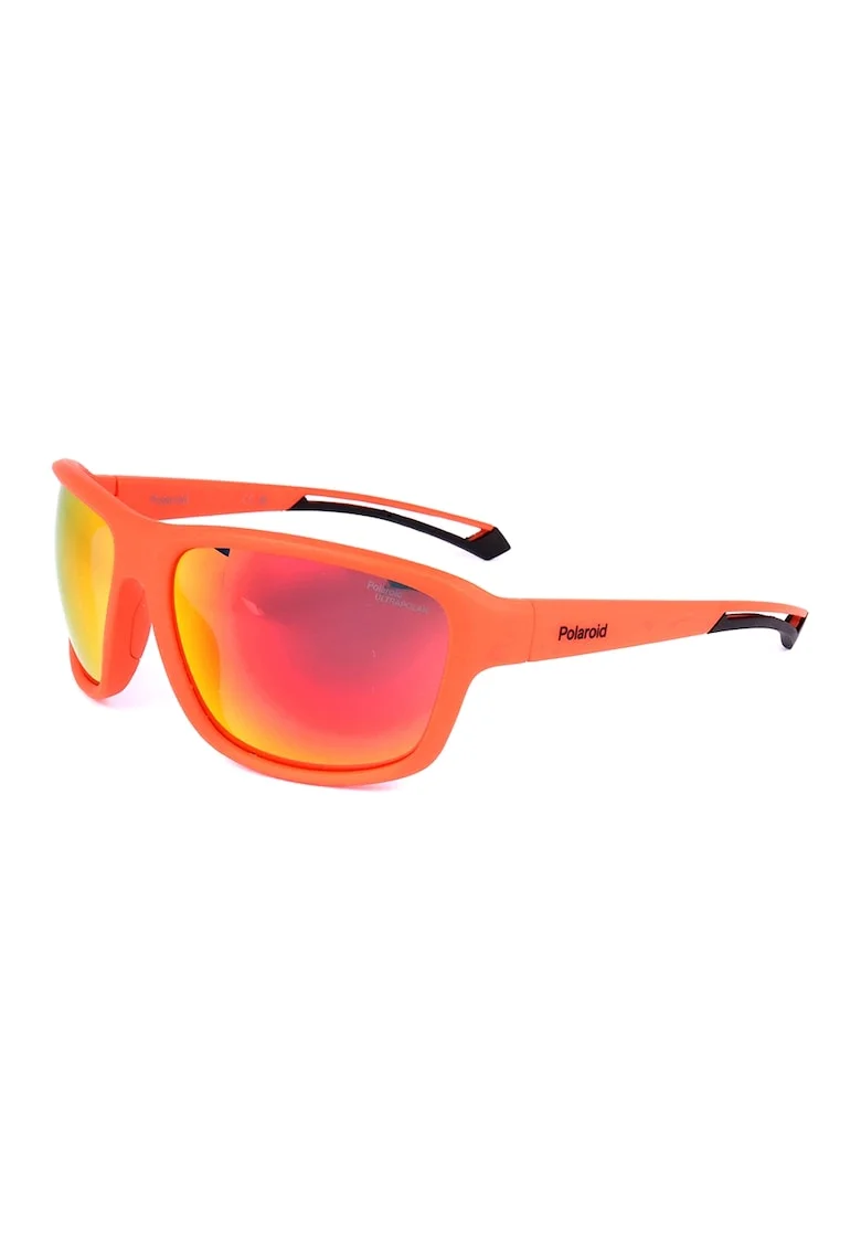 Ochelari de soare wrap - unisex cu lentile polarizate, Galben/Portocaliu