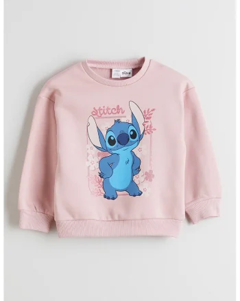 Bluza de trening cu imprimeu grafic, Roz pastel/Albastru