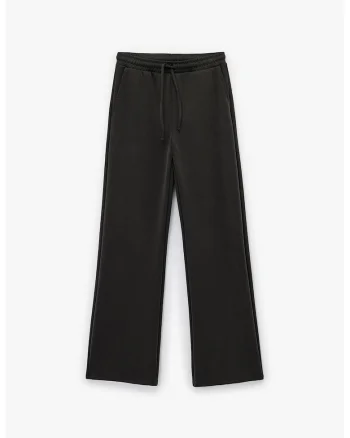 Pantaloni de trening din amestec de lyocell cu snururi, Gri antracit