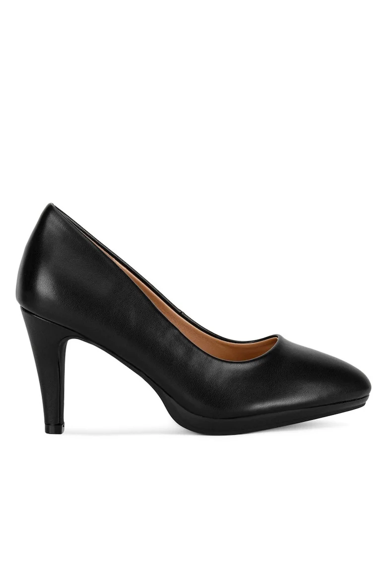 Pantofi dama,  WSS21575-01, toc gros, negru,