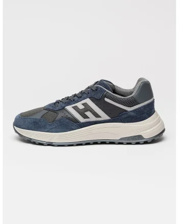 Pantofi sport low-cut cu garnituri de piele Hyperlight, Albastru inchis