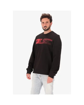 Bluza de trening cu imprimeu logo, Negru