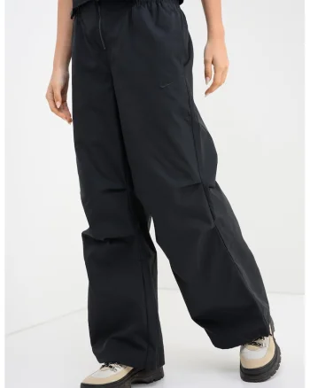 Pantaloni de trening cu croiala lejera si buzunare laterale, Negru