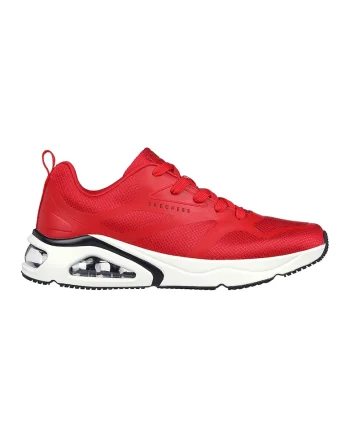 Pantofi sport de plasa cu garnituri de piele ecologica Tres-Air Uno, Rosu