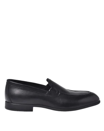Pantofi loafer din piele, Negru