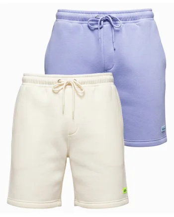 Set pantaloni scurti unisex athleisure din material moale, 2 piese