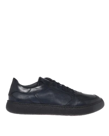 Pantofi sport low-cut din piele, Albastru