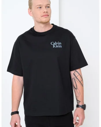 Tricou cu imprimeu logo, Negru